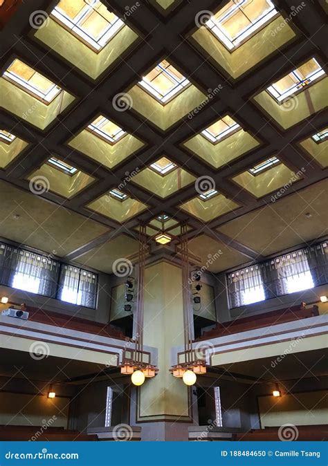 Unity Temple At Oak Park Chicago Illinois Us Editorial Image Image