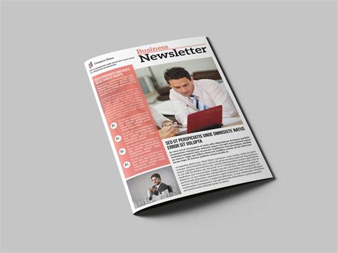 Business Newsletter Brochure Templates Creative Market