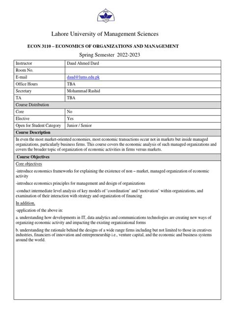 econ  finance money management