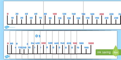 Giant 0-1000 Number Line 10s (Teacher-Made)