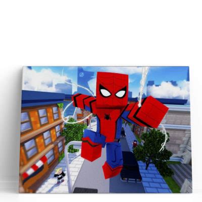 Spiderman Minecraft Iii Cuadros Decorativos Decor