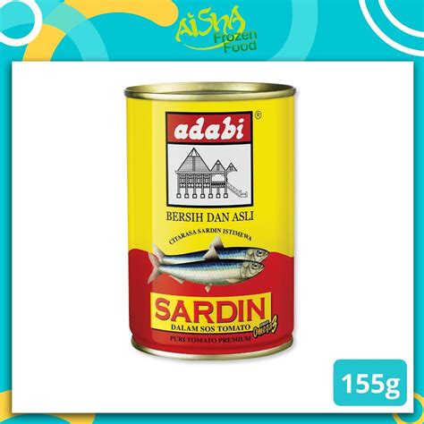 Adabi Sardines In Tomato Sauce 155g Sadin Dalam Sos Tomato Adabi 155g