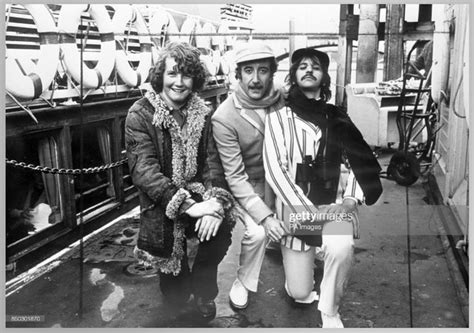 Peter Sellers And His Son Michael With Ringo Starr On The Set Of The