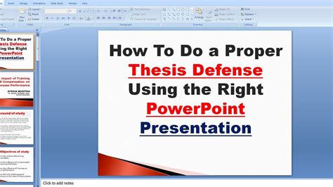 How To Make Powerpoint Presentation For Research Defense Create