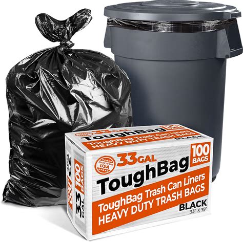 Amazon Toughbag Gallon Trash Bags X Black Garbage Bags