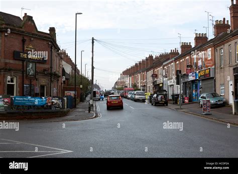 Broomfield Road And The Albany Pub Earlsdon Coventry Uk Stock Photo