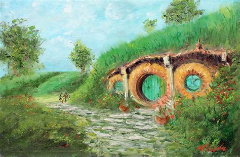 My Oil Painting Of Shire From Lord Of The Rings Pics