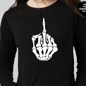 Skeleton Middle Fingers SVG Fuck You Fingers Skeleton Hand Skeleton