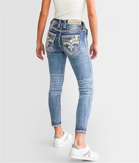 Rock Revival Niccola Mid Rise Ankle Skinny Stretch Jean Women S Jeans In Niccola Ma202 Buckle