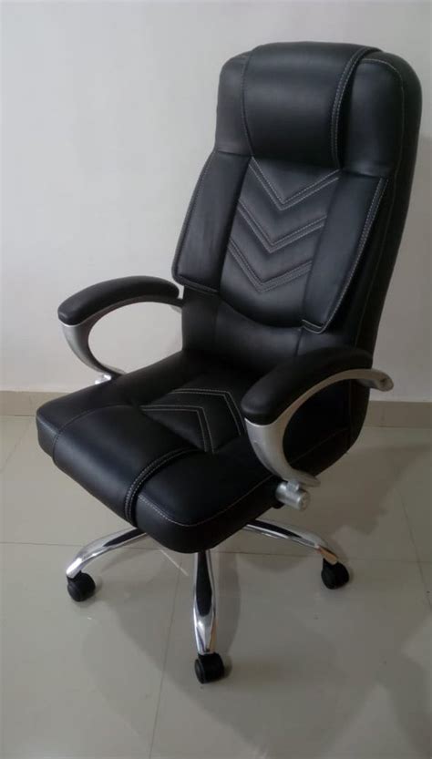 Rexine Revolving High Back Office Chair Black At Rs In Mumbai