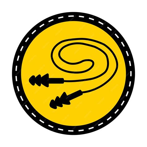 Premium Vector | Wear Earplugs symbol On white BackgroundVector