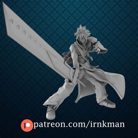 STL file Cloud Strife (Advent Children) ☁️ ・3D print model to download ...