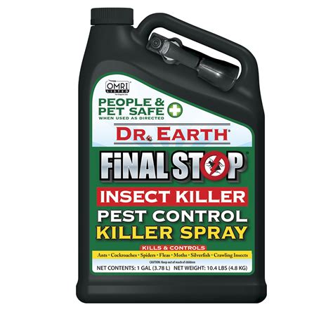 Dr Earth Organic And Natural Final Stop Pest Control Insect Killer 1 Gallon Rtu