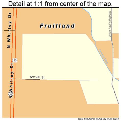 Fruitland Idaho Street Map 1628990