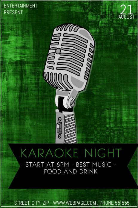 Karaoke Event Flyer Template Postermywall