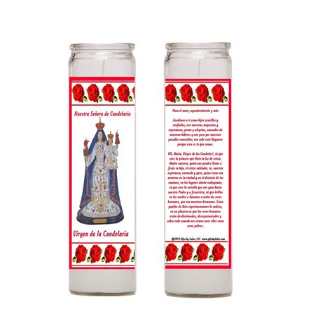 Nuestra Senora De La Candelaria Set De 2 O 4 Velas Patrona De - Etsy