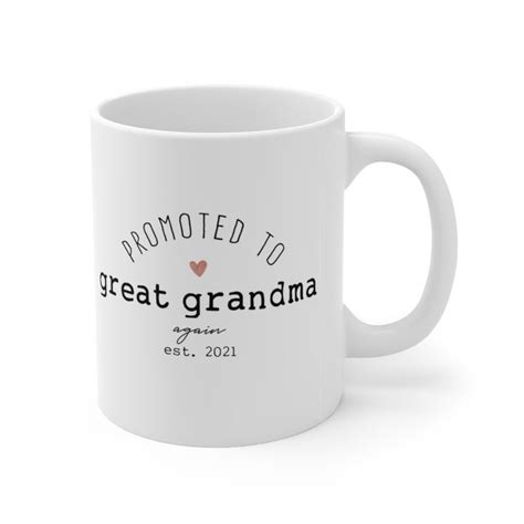 Great Grandma Grandpa Again Mug Set Pregnancy Announcement Etsy