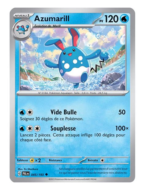 FR Pokémon Carte EV02 045 193 Azumarill