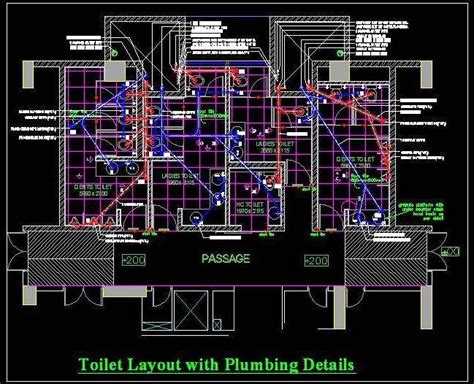 Bathroom Plumbing Layout Drawing Autocad Melania Beckett