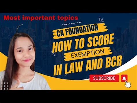 How To Score 60 In Law And BCR CA Foundation December 2023