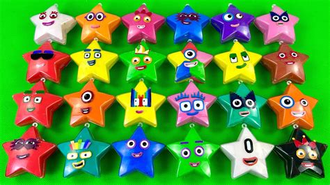 Mini Stars Looking For Numberblocks Clay With Colorful Slime