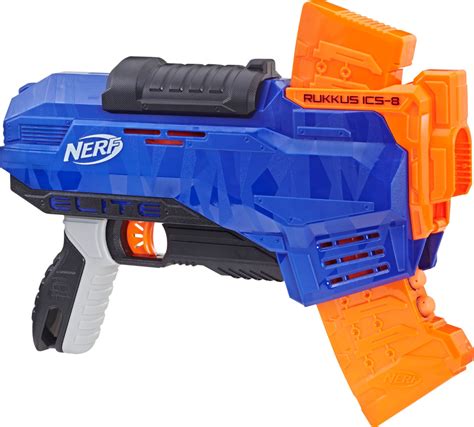 Best Buy Nerf N Strike Elite Rukkus ICS 8 Blaster Blue Orange E2654