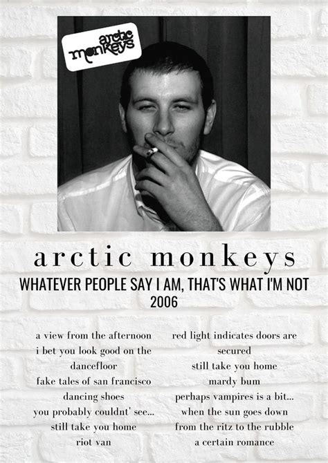 Arctic Monkeys Whatever People Say I Am Arctic Monkeys Black