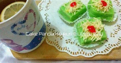 Resep Cake Pandan Kukus Oleh Dapur Ummu Zaid Cookpad