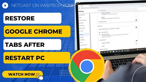 How To Restore Google Chrome Tabs After Restart PC YouTube