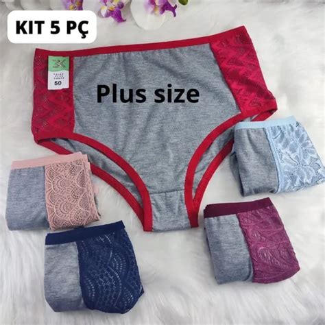 Calcinha Plus Size Hot Pants Kit Pe As Parcelamento Sem Juros