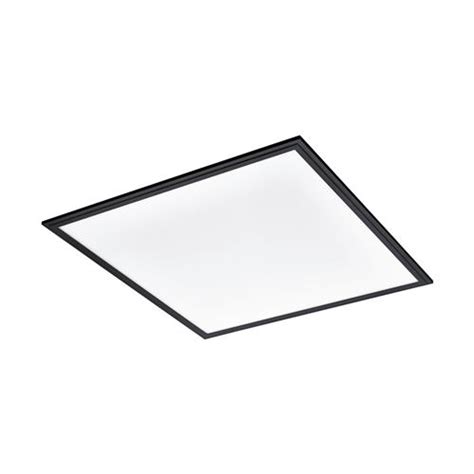 Salobrena Large Black Square Cool White Led Flush Fitting