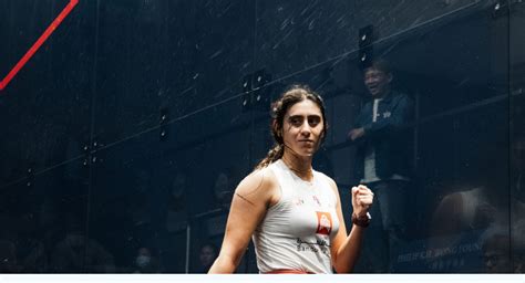 Nour El Sherbini At The London Squash Classic Egyptian Squash Federation