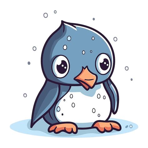 Pinguin Mignon Illustration Vectorielle D Un Pingouin De Dessin Anim