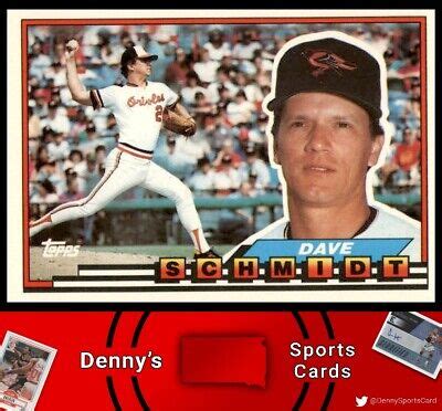 Topps Big Dave Schmidt Baltimore Orioles Baseball Card Ebay