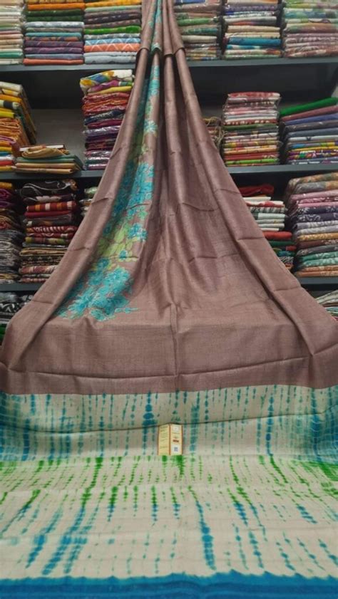 Pure Tussar Silk Shibori Pallu Siri Designers