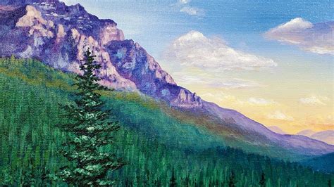 Paintings With Mountains Trees