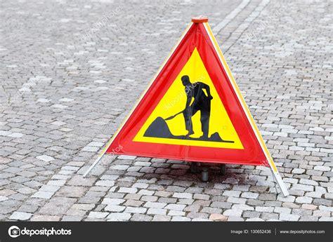 Temporary roadwork sign — Stock Photo © fotonen #130652436