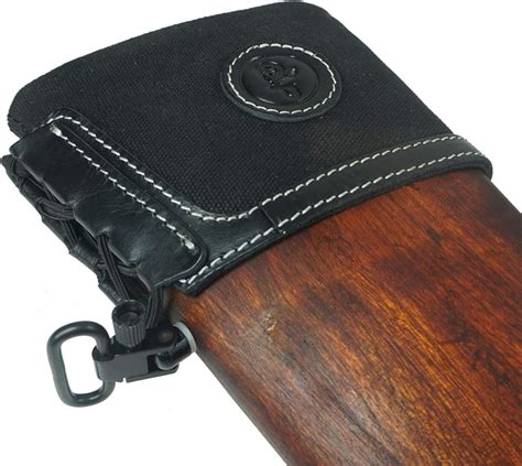 Waynes Dog Leather Canvas Gun Recoil Pad Black Sports