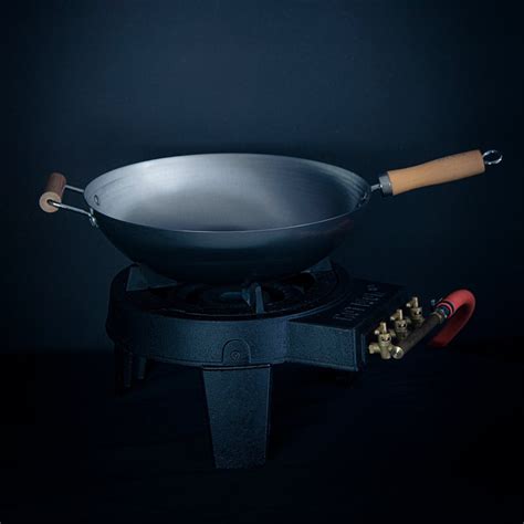 HOT WOK Carbon Stål Wokpande Rund Bund cm