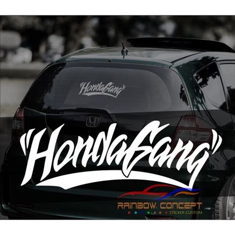 Jual Sticker Stiker Mobil Honda Stiker Honda Gang Stiker Kaca Mobil Honda Stiker Honda Brio Jazz