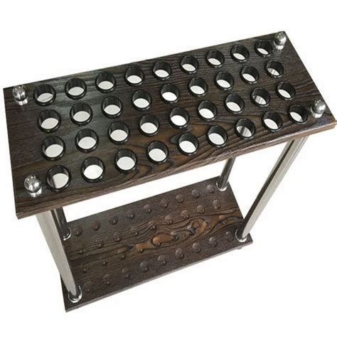 60*24*53CM 36 Holes Vertical Billiard Rack Wood Billiard Cue Rack-in Snooker & Billiard ...