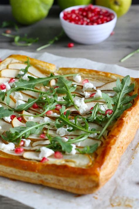 Pear And Goat Cheese Tart Recipe Food Fanatic