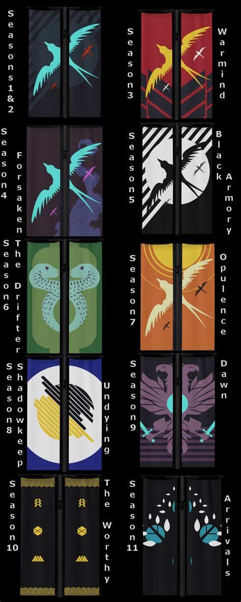 Clan Banners Destiny 2 11 Seasons by Wanizame on DeviantArt