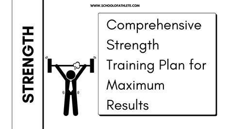 Comprehensive Strength Training Plan For Maximum Results School Of