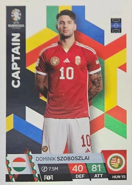 Match Attax Euro Hun Captain Dominik Szoboszlai Picclick Uk