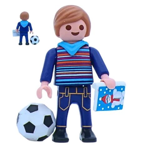 FIGURINE PLAYMOBIL GARÇON avec ballon et carte EUR 1 99 PicClick FR