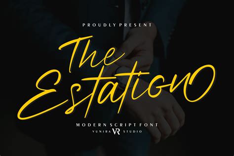 The Estation Font By Vunira · Creative Fabrica