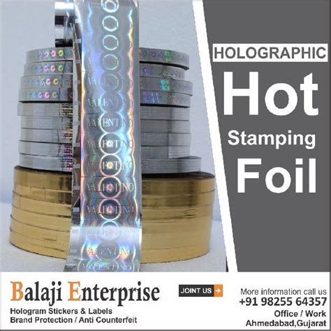 Hot Stamping Hologram At Best Price In Ahmedabad Balaji Enterprise