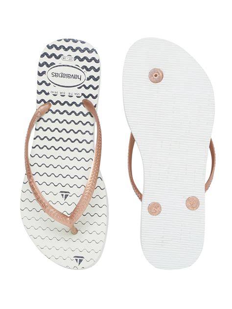 Havaianas White Slim Oceano Flipflops Buy Havaianas White Slim Oceano