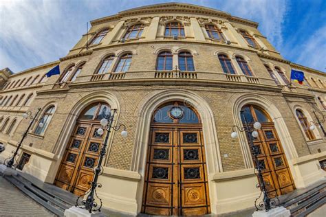 Fachada De La Universidad Pública Babe Bolyai Cluj Napoca Rumania